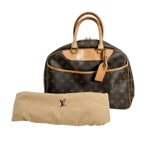 ルイヴィトン LOUIS VUITTON ハンドバッグ
 ハンドバッグ モノグラム ドーヴィル モノグラムキャンバス M47270 ブラウン LV
 【SS】
 【中古】