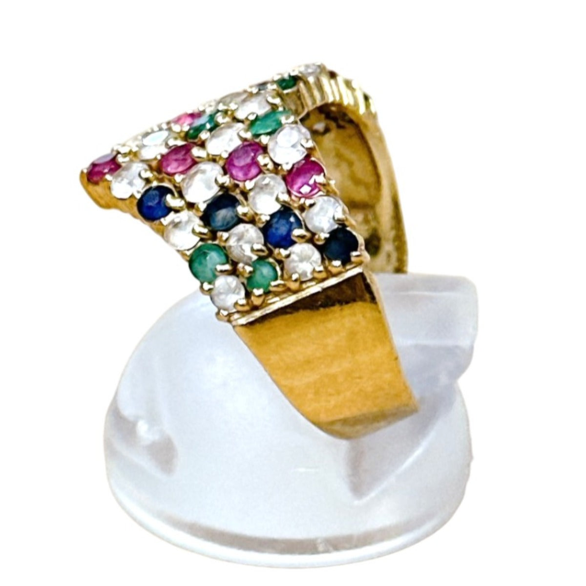 リング・指輪
 指輪 マルチカラーストーン 11号 K18 K18ゴールド マルチカラー 【SS】
 【中古】