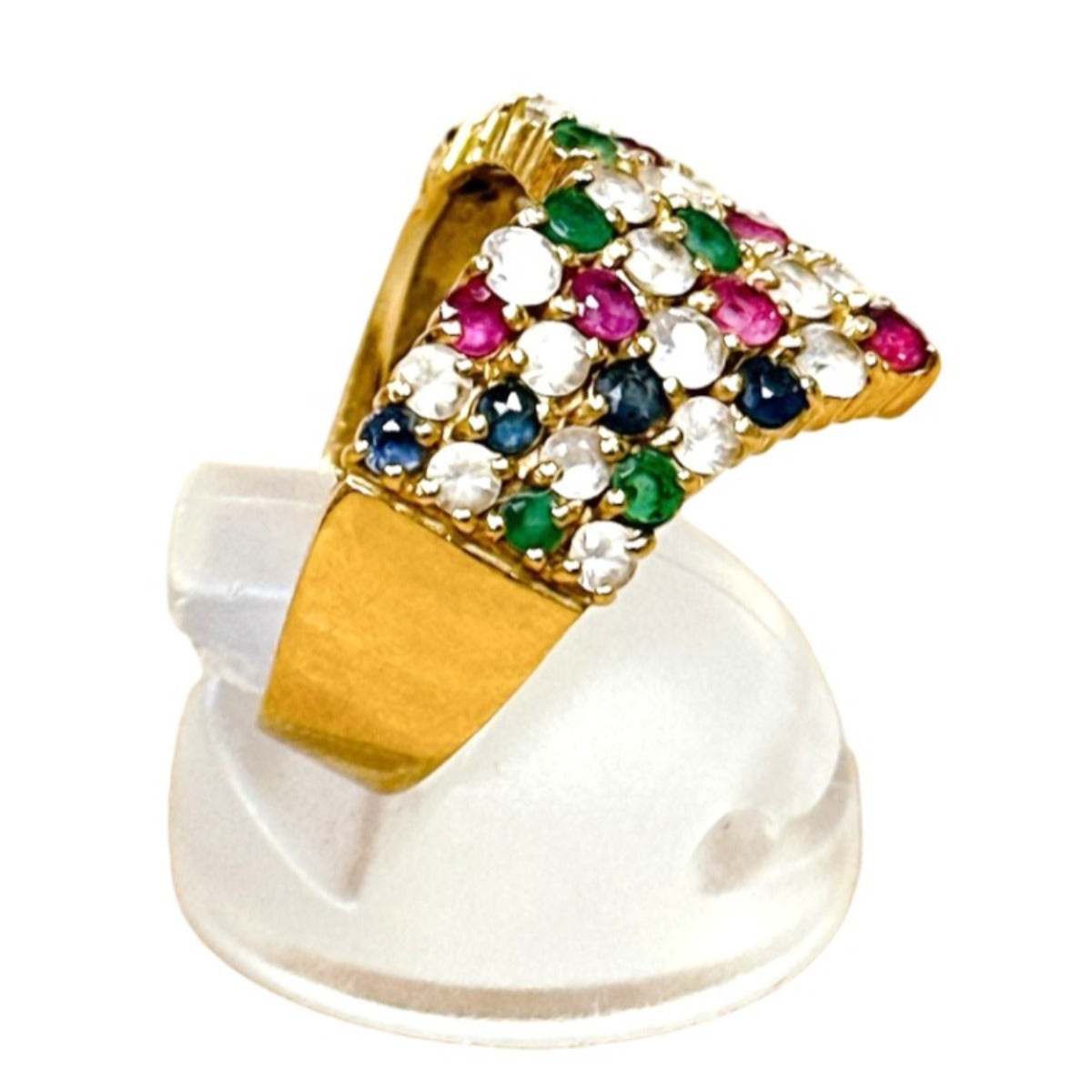リング・指輪
 指輪 マルチカラーストーン 11号 K18 K18ゴールド マルチカラー 【SS】
 【中古】