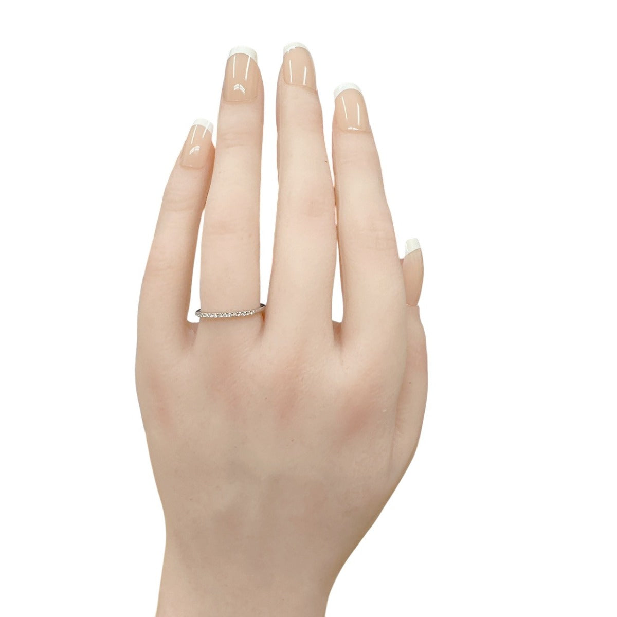 ヨンドシー 4℃ リング・指輪
 K18WG 10号 4℃ メレダイヤ K18ホワイトゴールド リング ホワイト 【SS】
 【中古】