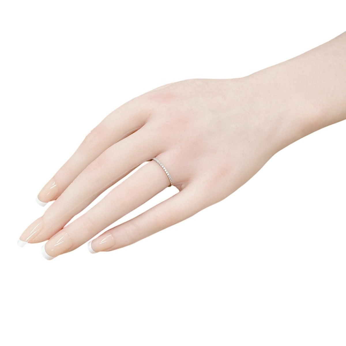 ヨンドシー 4℃ リング・指輪
 K18WG 10号 4℃ メレダイヤ K18ホワイトゴールド リング ホワイト 【SS】
 【中古】