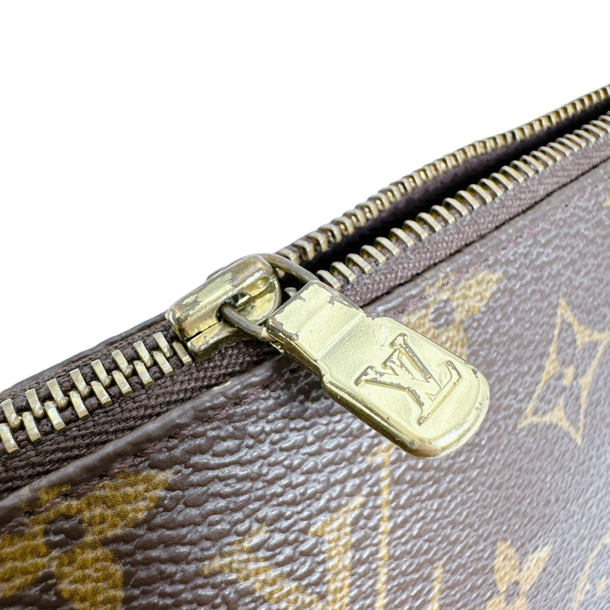 ルイヴィトン LOUIS VUITTON ポーチ
 アクセサリーポーチ モノグラム ポシェット アクセソワール モノグラムキャンバス M51980 ブラウン LV
 【SS】
 【中古】