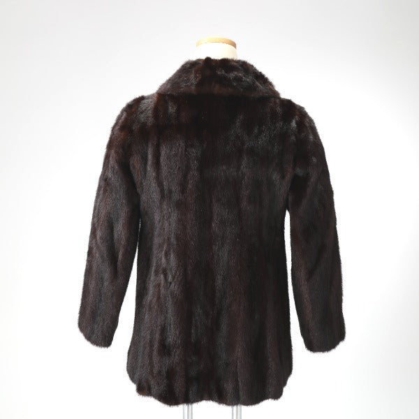 EMBA Other outerwear
 Fur coat, half coat, shared mink, dark brown [SS]
 【second hand】 