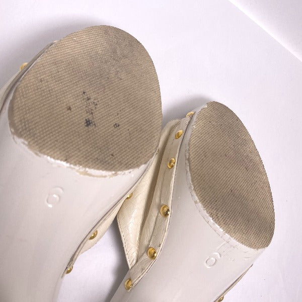 Salvatore Ferragamo Mules
 Sandals 6 White [SS]
 【second hand】 