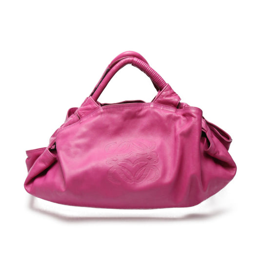 ロエベ LOEWE ハンドバッグ
 トートバック レザー ナッパアイレ レザー ピンク 【SS】
 【中古】