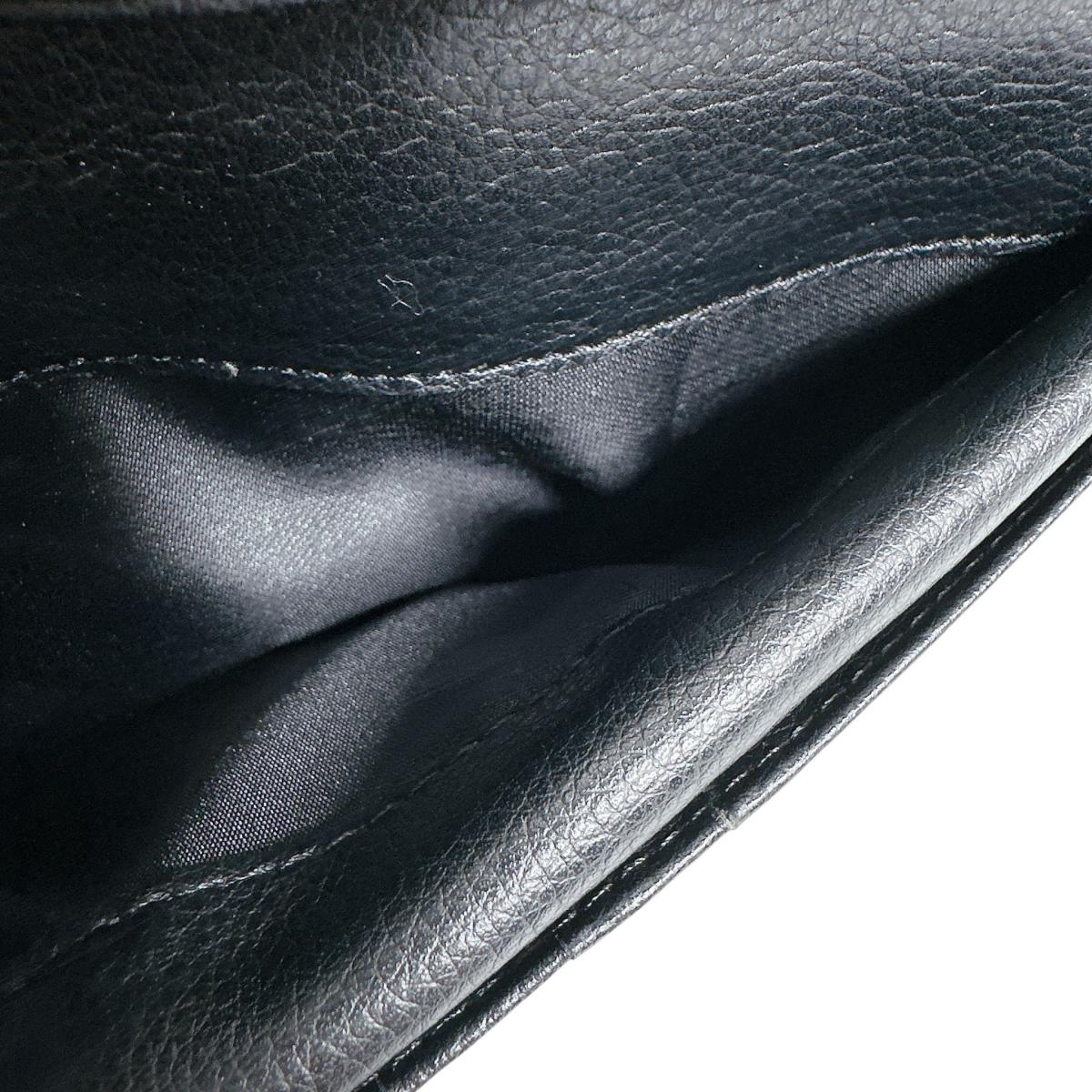 長財布
 2つ折りカード入付長財布 カイマンベリー カイマン 0520CA ブラック 【H】