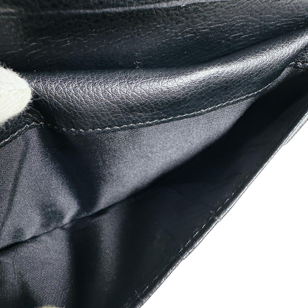 長財布
 2つ折りカード入付長財布 カイマンベリー カイマン 0520CA ブラック 【H】