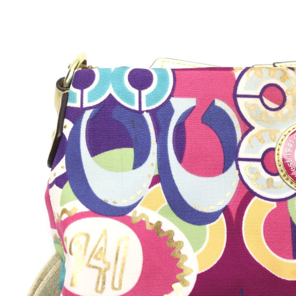 Coach shoulder bag
 
Signature Canvas Leather Multicolor Leather F19454 Multicolor [SS]
 【second hand】 