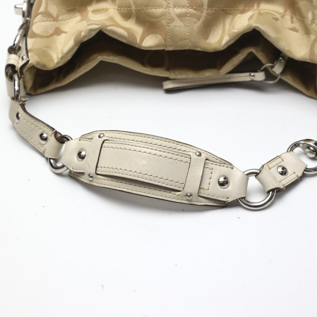 コーチ COACH ハンドバッグ
 シグネチャー  オプティックシグネチャーカーリー Not specified（指定なし） F13980 ゴールド 【SS】
 【中古】