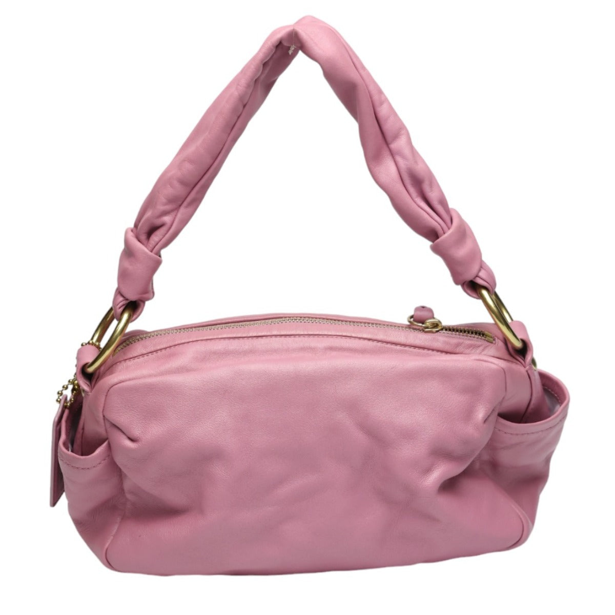 コーチ COACH ハンドバッグ
 プラム セミショルダーバッグ  レザー 13442 プラム 【SS】
 【中古】