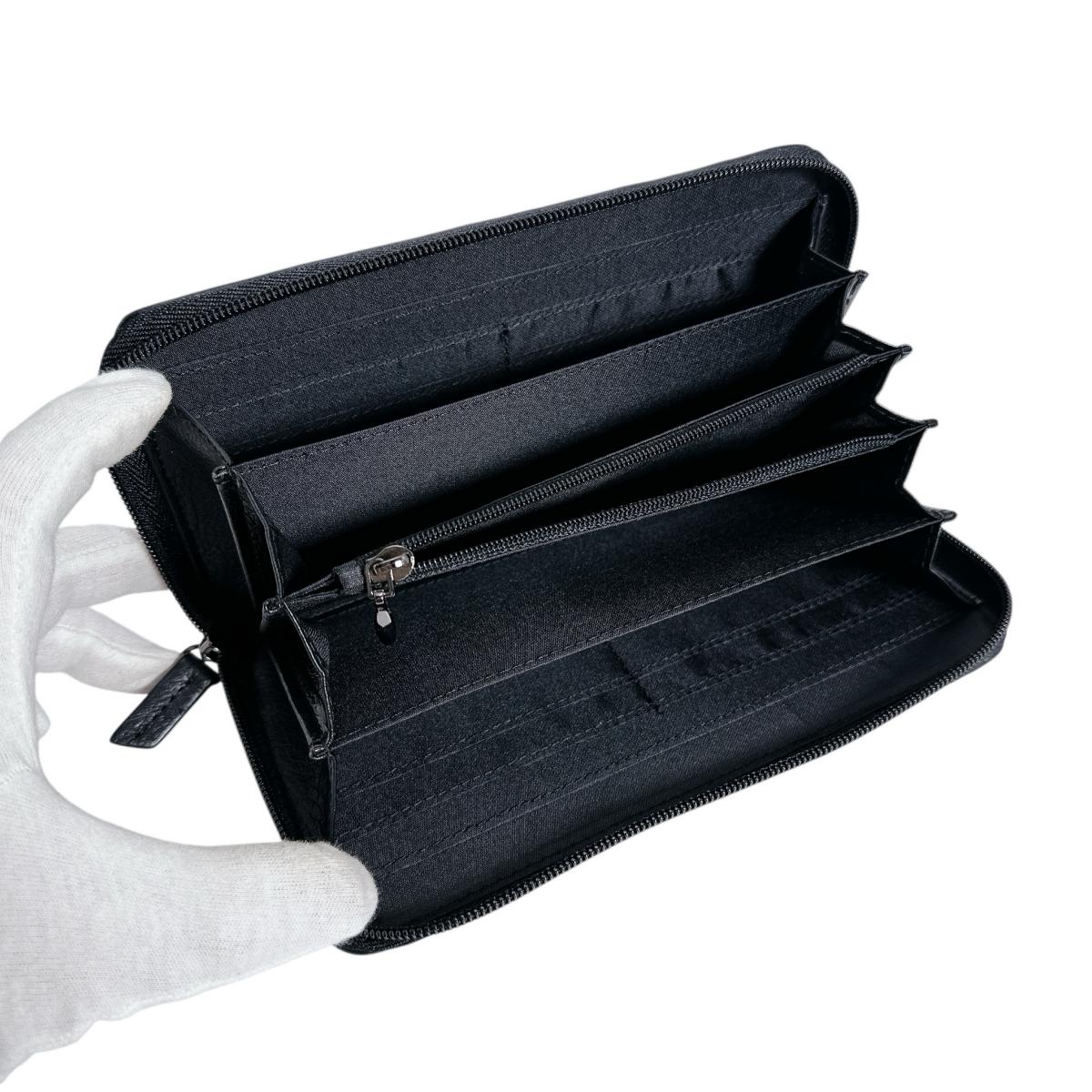 オーストリッチ ostrich 長財布
 ラウンドファスナー 黒ステッチ パッチワーク オーストリッチ LB-5055 マルチカラー 【H】