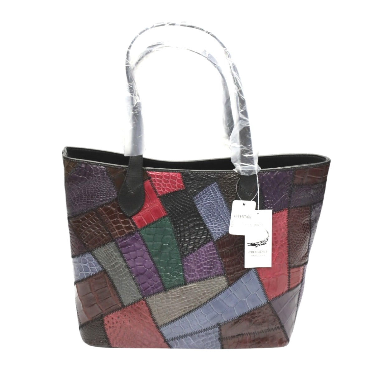 クロコダイル CROCODILE トートバッグ
 天ファスナー パッチワーク 軽量 クロコダイル LB-7001 マルチカラー 【SS】