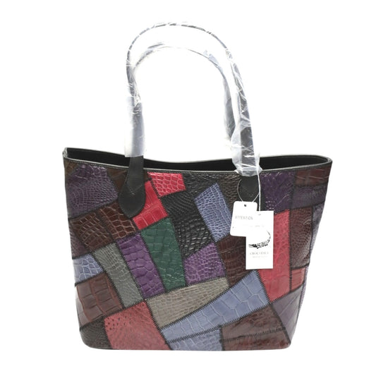 クロコダイル CROCODILE トートバッグ
 天ファスナー パッチワーク 軽量 クロコダイル LB-7001 マルチカラー 【SS】