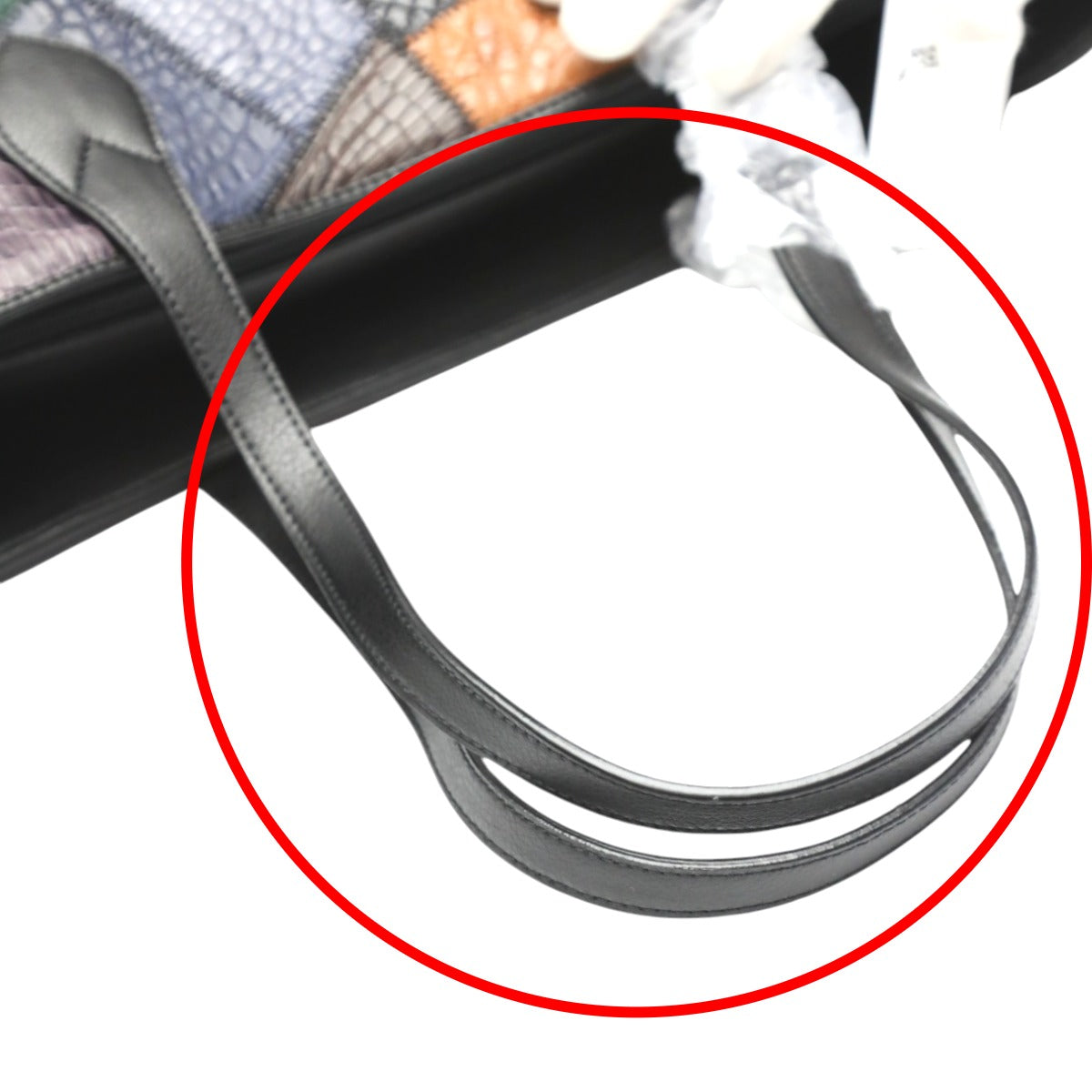 クロコダイル CROCODILE トートバッグ
 天ファスナー パッチワーク 軽量 クロコダイル LB-7001 マルチカラー 【SS】