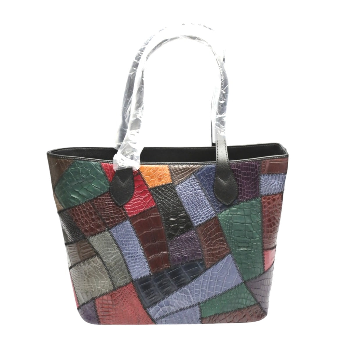クロコダイル CROCODILE トートバッグ
 天ファスナー パッチワーク 軽量 クロコダイル LB-7001 マルチカラー 【SS】