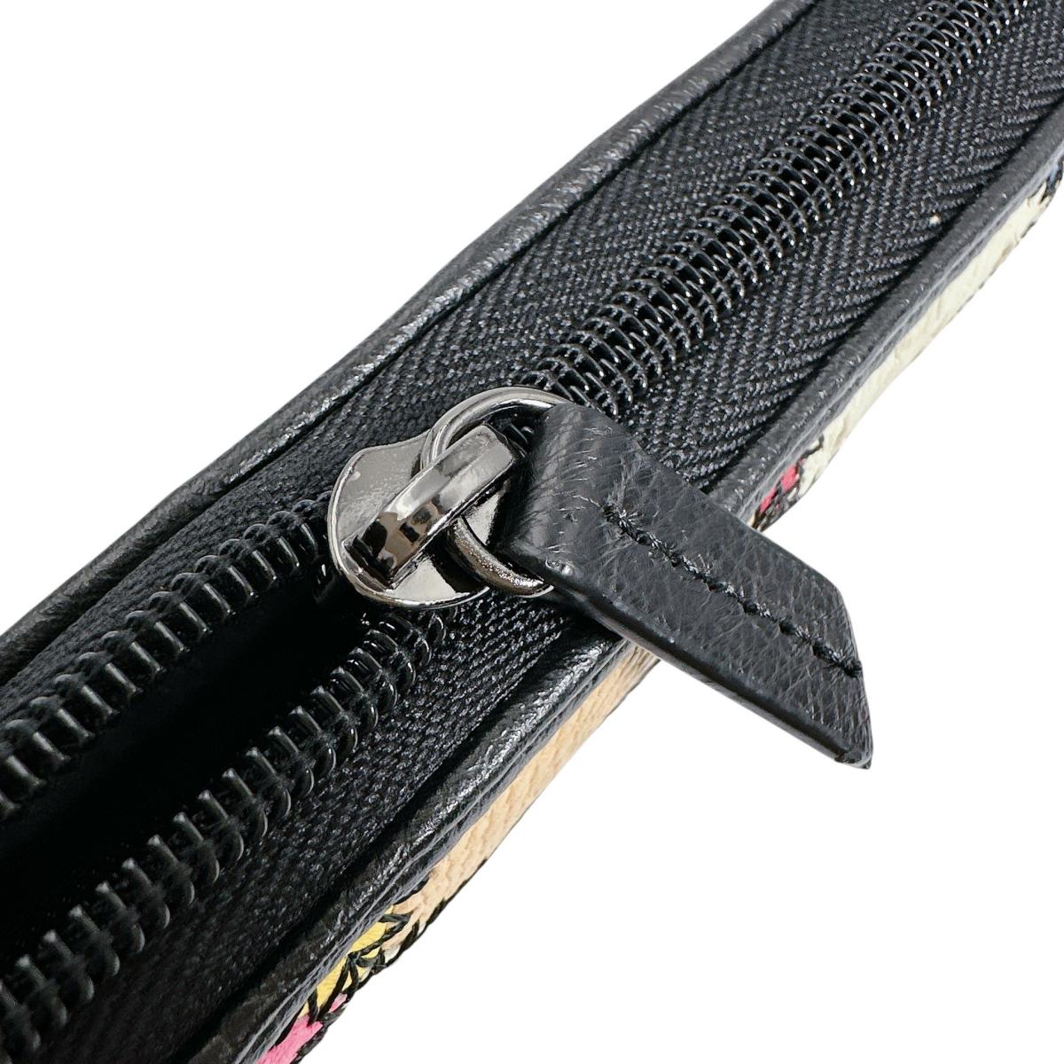 オーストリッチ ostrich 長財布
 ラウンドファスナー 黒ステッチ パッチワーク オーストリッチ LB-5055 マルチカラー 【SS】