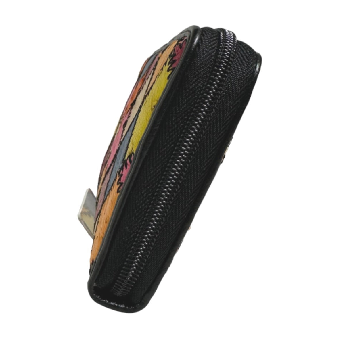 Ostrich long wallet
 Long Wallet Patchwork Round Zipper Ostrich LB-5055 Multicolor [SS] 