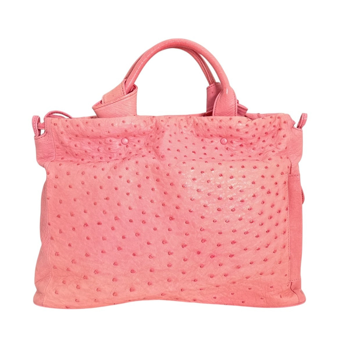 オーストリッチ ostrich トートバッグ
 オーストリッチ ピンク 【SS】
 【中古】