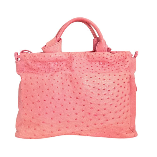 オーストリッチ ostrich トートバッグ
 オーストリッチ ピンク 【SS】
 【中古】