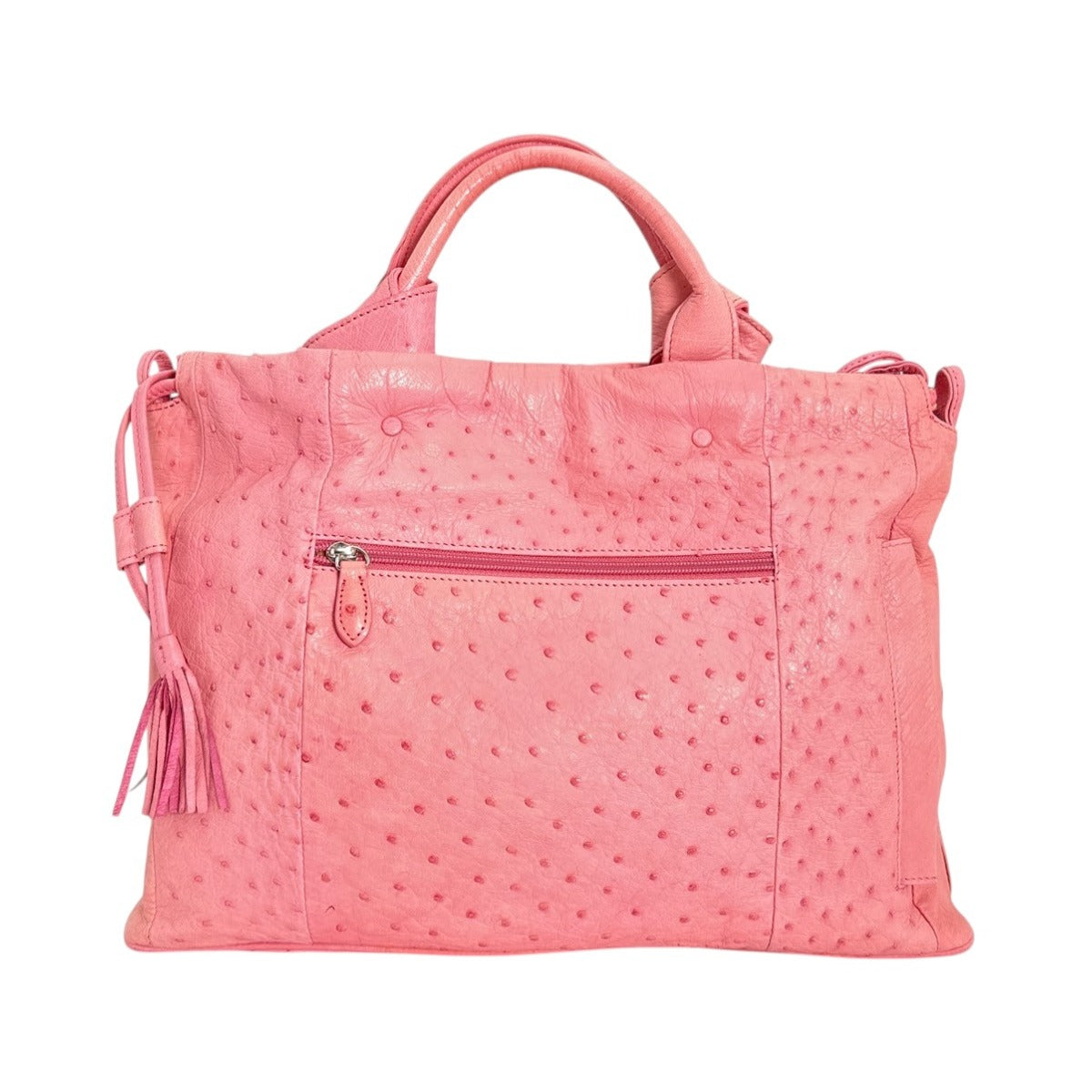 オーストリッチ ostrich トートバッグ
 オーストリッチ ピンク 【SS】
 【中古】