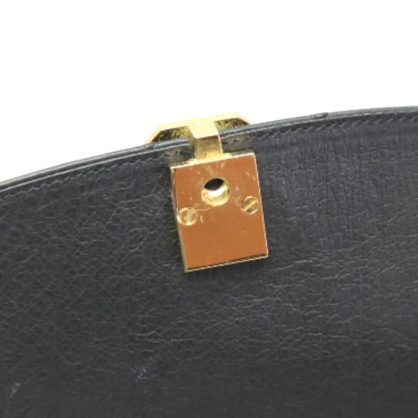 オーストリッチ ostrich ショルダーバッグ
 2WAY フルポイント ハンドバッグ オーストリッチ ブラック 【SS】
 【中古】