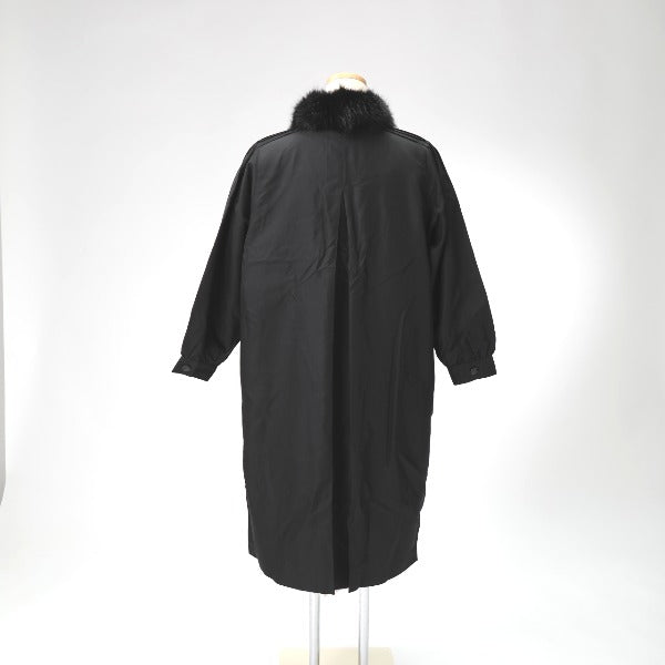 Fur Coat Other Outerwear
 Kanebo Silk Coat Rabbit Fur Black [H]
 【second hand】 