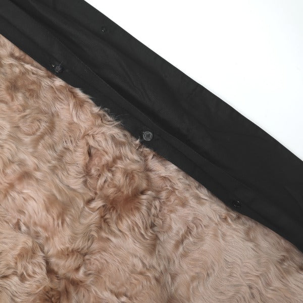 Fur Coat Other Outerwear
 Kanebo Silk Coat Rabbit Fur Black [H]
 【second hand】 