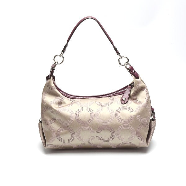 Coach handbags
 2way shoulder bag Op Art leather F20031 Brown [SS]
 【second hand】 