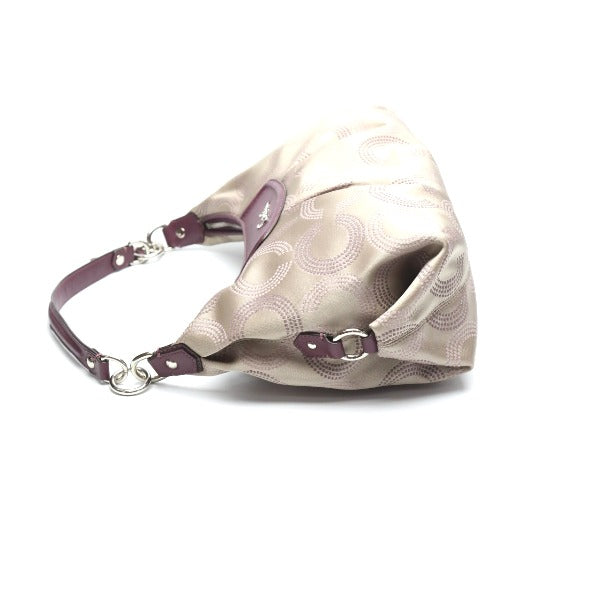 Coach handbags
 2way shoulder bag Op Art leather F20031 Brown [SS]
 【second hand】 