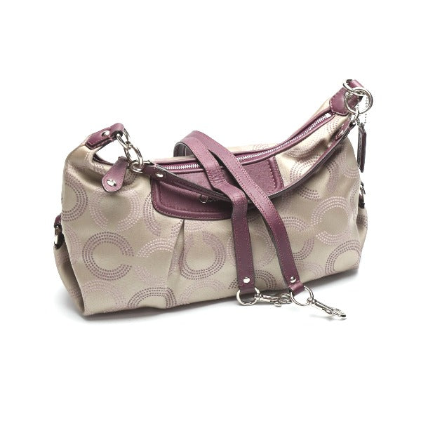 Coach handbags
 2way shoulder bag Op Art leather F20031 Brown [SS]
 【second hand】 