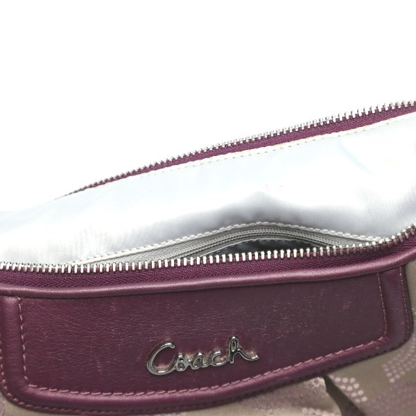 コーチ COACH ハンドバッグ
  2wayショルダーバッグ オプアート レザー F20031 ブラウン 【SS】
 【中古】