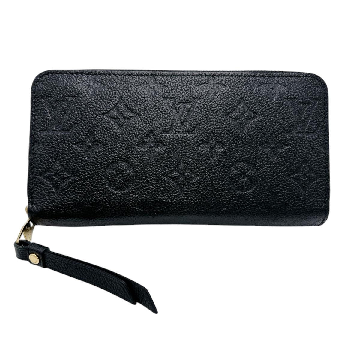 ルイヴィトン LOUIS VUITTON 長財布
 長財布 モノグラム ジッピー・ウォレット モノグラムアンプラント M61864 ブラック LV
 【SS】
 【中古】