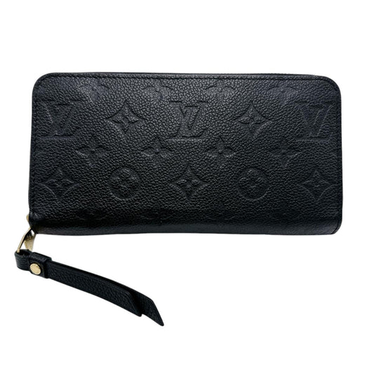 ルイヴィトン LOUIS VUITTON 長財布
 長財布 モノグラム ジッピー・ウォレット モノグラムアンプラント M61864 ブラック LV
 【SS】
 【中古】