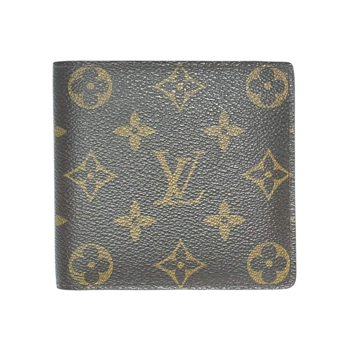 ルイヴィトン LOUIS VUITTON 二つ折り財布
 財布 モノグラム ポルトフォイユ・マルコ モノグラムキャンバス M61675 ブラウン LV
 【SS】
 【中古】