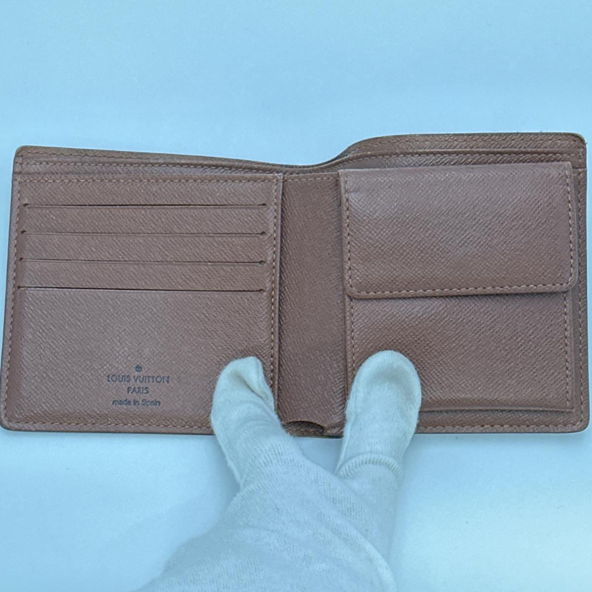 ルイヴィトン LOUIS VUITTON 二つ折り財布
 財布 モノグラム ポルトフォイユ・マルコ モノグラムキャンバス M61675 ブラウン LV
 【SS】
 【中古】