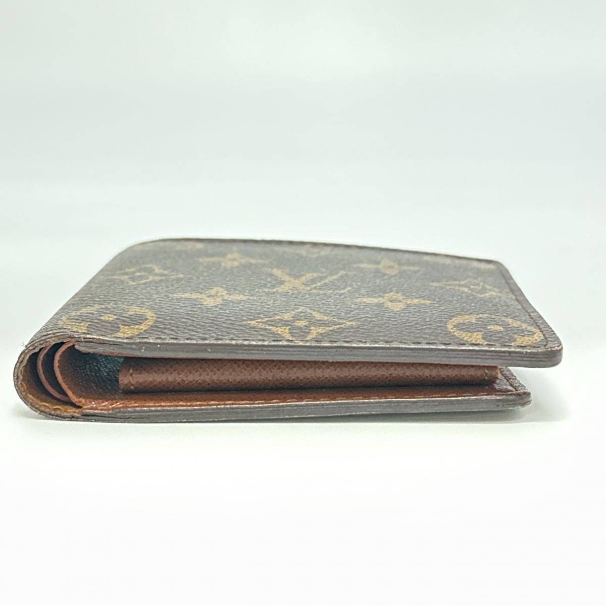 ルイヴィトン LOUIS VUITTON 二つ折り財布
 財布 モノグラム ポルトフォイユ・マルコ モノグラムキャンバス M61675 ブラウン LV
 【SS】
 【中古】