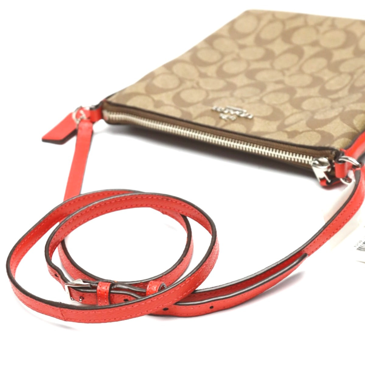 コーチ COACH ショルダーバッグ
 斜めがけ CCキャンバス シグネチャー レザー F35940 ブラウン 【SS】
 【中古】