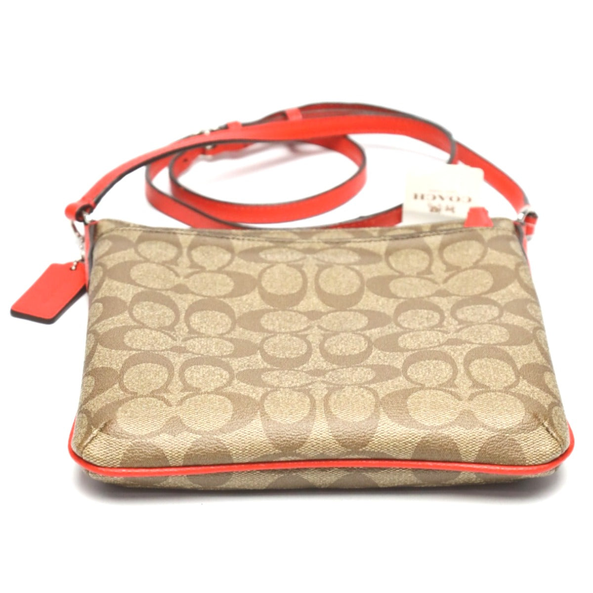コーチ COACH ショルダーバッグ
 斜めがけ CCキャンバス シグネチャー レザー F35940 ブラウン 【SS】
 【中古】
