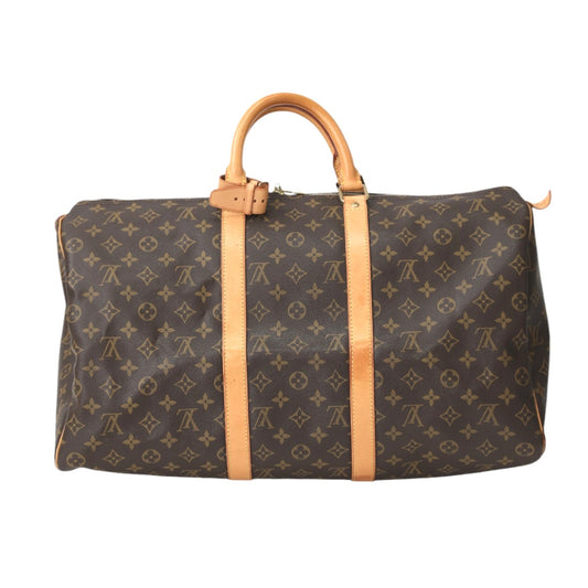 ルイヴィトン LOUIS VUITTON ボストンバッグ
 旅行かばん モノグラム 廃盤品 キーポル50 モノグラムキャンバス M41426 ブラウン LV
 【SS】
 【中古】