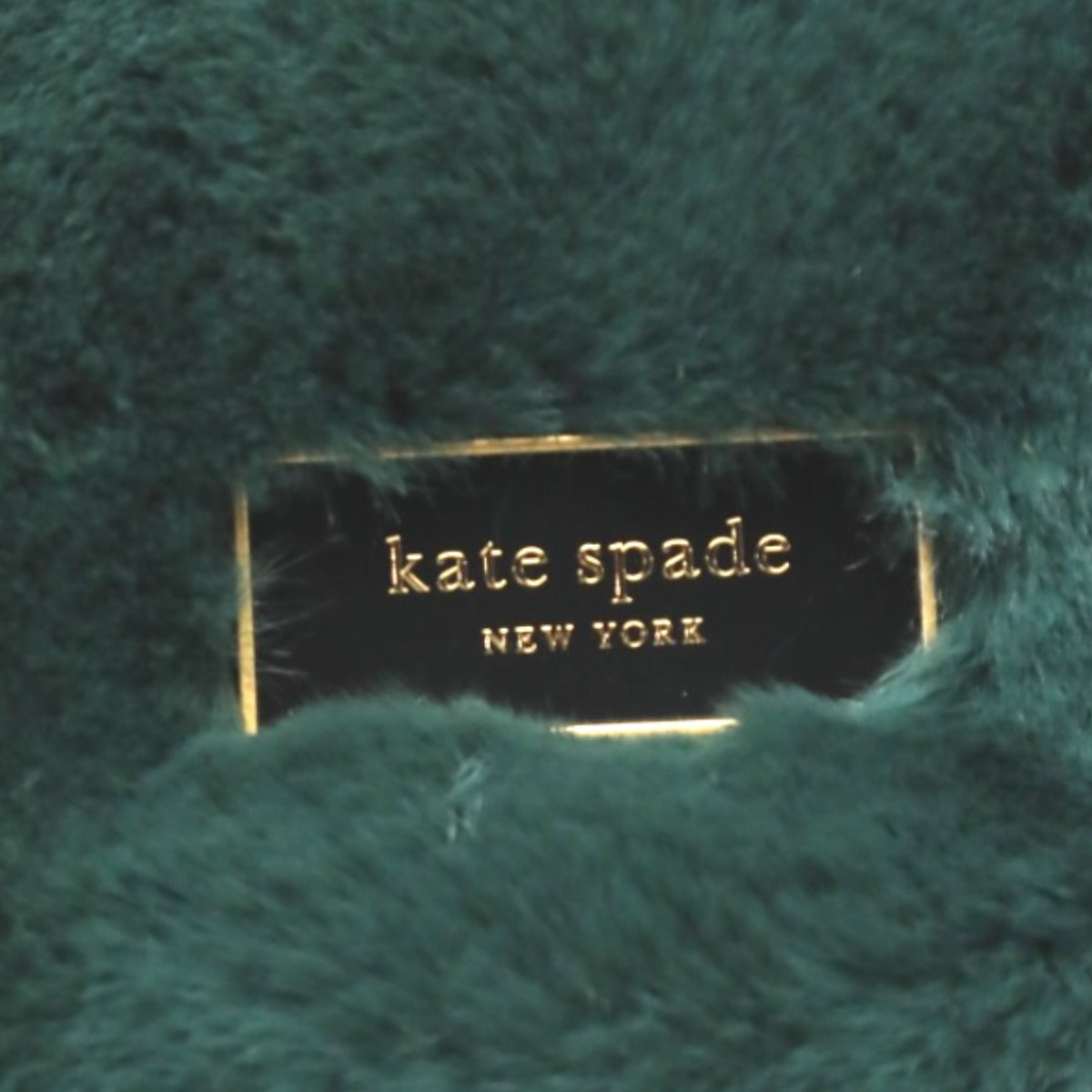 ケイトスペード Kate Spade トートバッグ
 チェーントートバッグ ファー フェイクファー T348 グリーン 【SS】
 【中古】