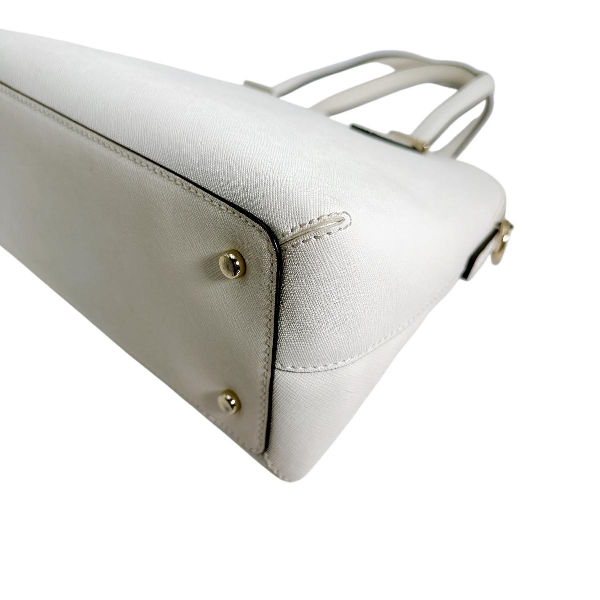 ケイトスペード Kate Spade ハンドバッグ
 2wayバッグ ショルダーバッグ 牛革 PXRU4471 ホワイト 【SS】
 【中古】