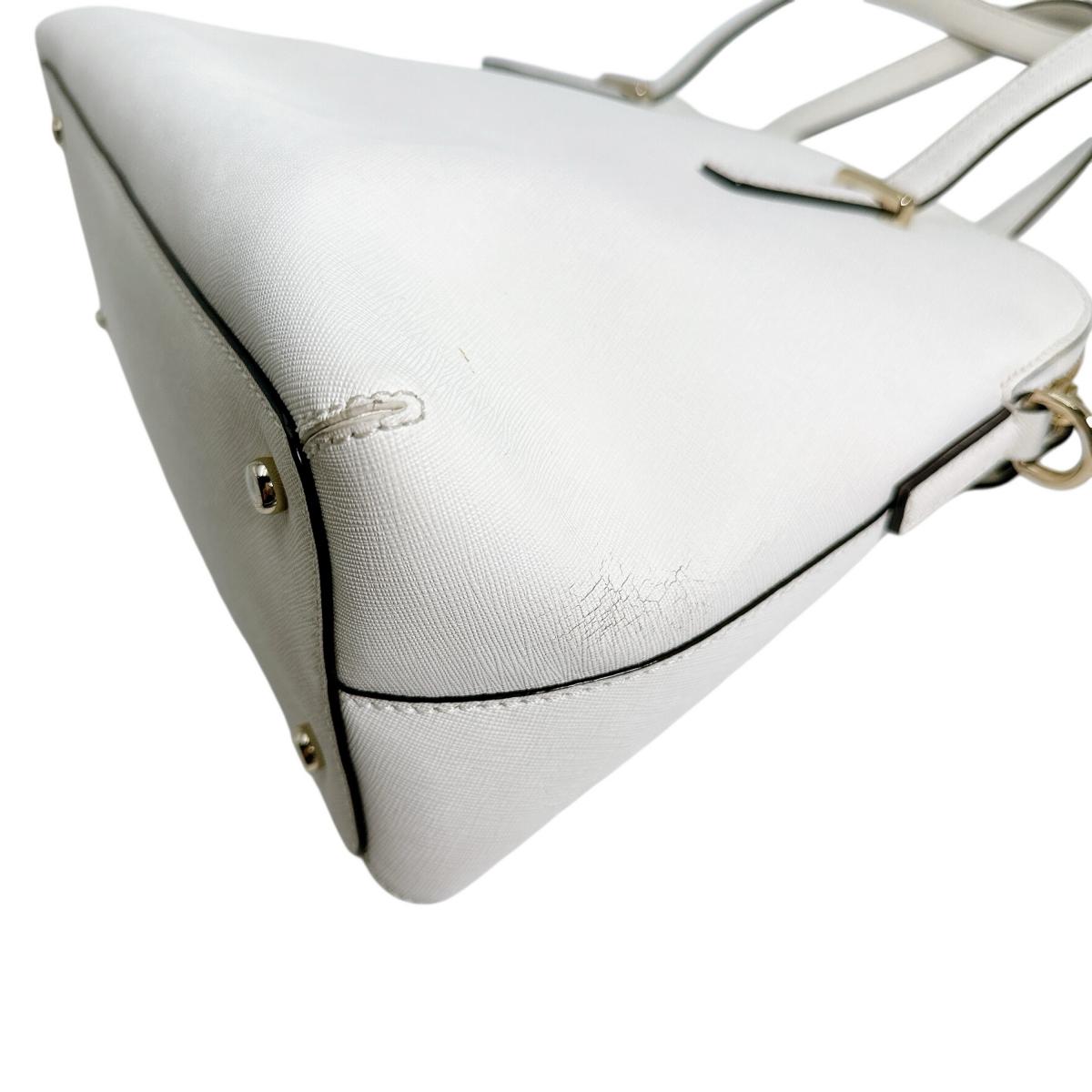 ケイトスペード Kate Spade ハンドバッグ
 2wayバッグ ショルダーバッグ 牛革 PXRU4471 ホワイト 【SS】
 【中古】