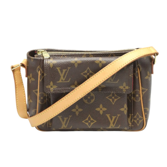 ルイヴィトン LOUIS VUITTON ショルダーバッグ
 ショルダーバッグ モノグラム ヴィバ・シテPM  モノグラムキャンバス M51165 ブラウン LV
 【SS】
 【中古】