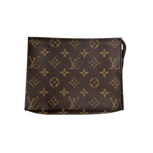 ルイヴィトン LOUIS VUITTON ポーチ
 ポシェット モノグラム トワレット19 モノグラムキャンバス M47544 ブラウン LV
 【SS】
 【中古】