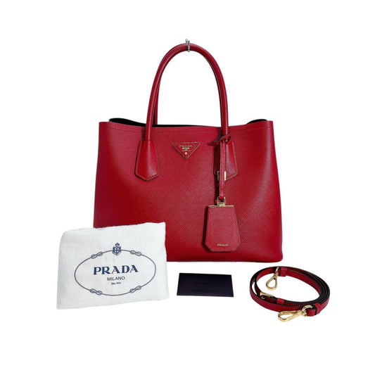 プラダ PRADA ハンドバッグ
 ショルダーバッグ サフィアーノ 2wayバッグ 牛革 BN2775 レッド 【SS】
 【中古】