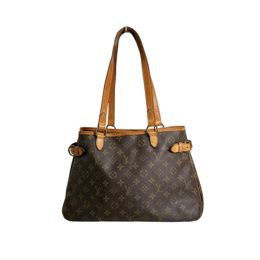 ルイヴィトン LOUIS VUITTON トートバッグ
 バッグ モノグラム バティニョール・オリゾンタル モノグラムキャンバス M51154 ブラウン LV
 【SS】
 【中古】