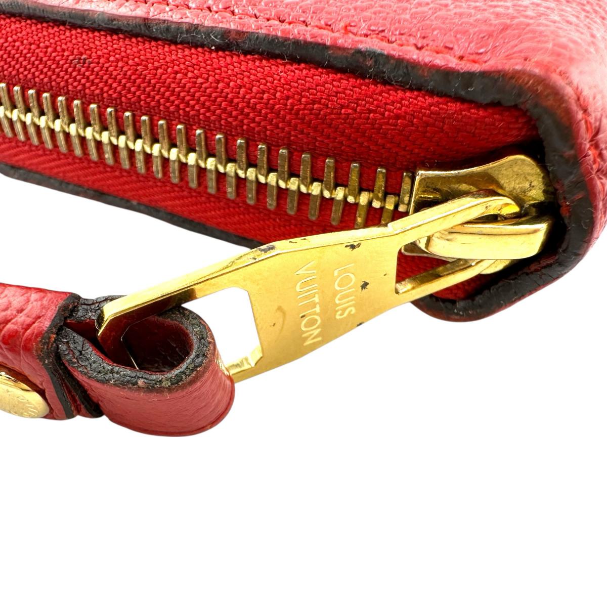 ルイヴィトン LOUIS VUITTON 長財布
 ラウンドファスナー モノグラムアンプラント ジッピーウォレット モノグラムアンプラント M60547 レッド LV
 【SS】
 【中古】