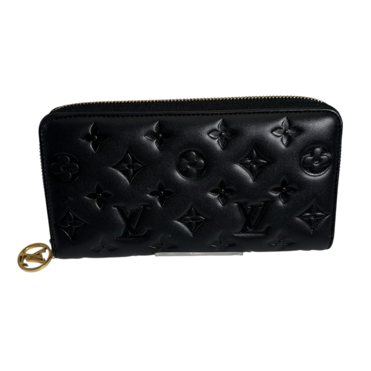 ルイヴィトン LOUIS VUITTON 長財布
 長財布 モノグラム ジッピー･ウォレット ラムスキン M81510 ノワール LV
 【SS】
 【中古】