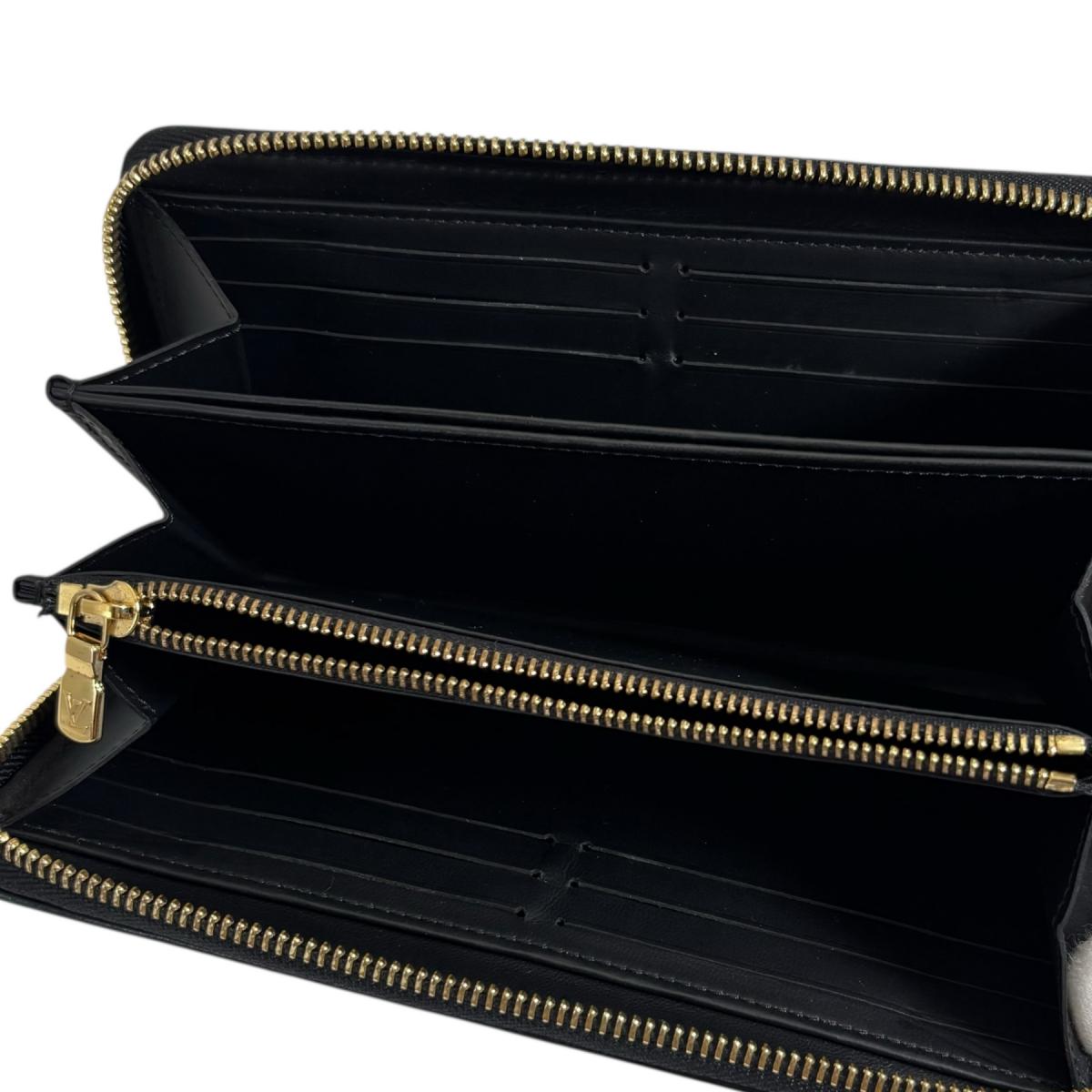 ルイヴィトン LOUIS VUITTON 長財布
 長財布 モノグラム ジッピー･ウォレット ラムスキン M81510 ノワール LV
 【SS】
 【中古】