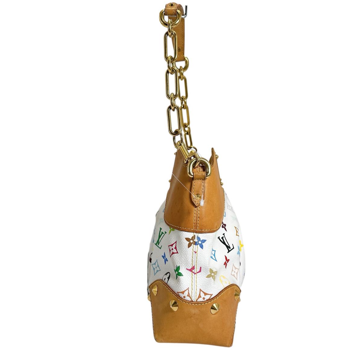 ルイヴィトン LOUIS VUITTON ハンドバッグ
 トートバッグ モノグラム・LVマルチ ジュディMM モノグラムマルチカラー M40255 ブロン LV
 【SS】
 【中古】